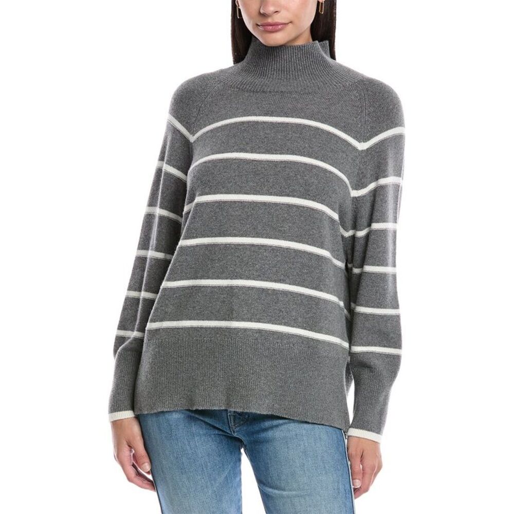 Marella Womens  Falange Wool & Cashmere-Blend Sweater, Gray